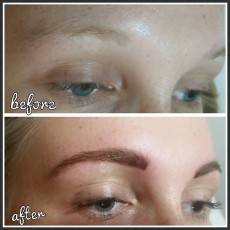 Eyebrow extensions by Luxx Lash Salon