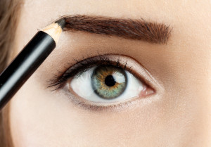 eyebrow pencil and eyelash extensions for perfect brows