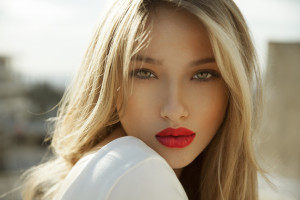 red lipstick beauty trend 2024