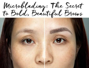 Thick Eyebrows with Microblading 